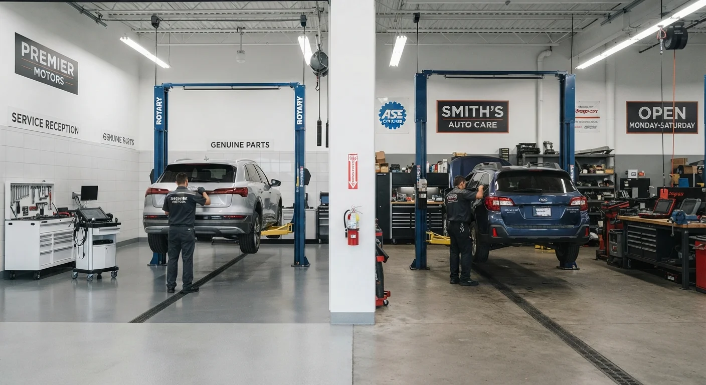 Dealership Service Center vs. Independent Mechanic: Weighing Your Options