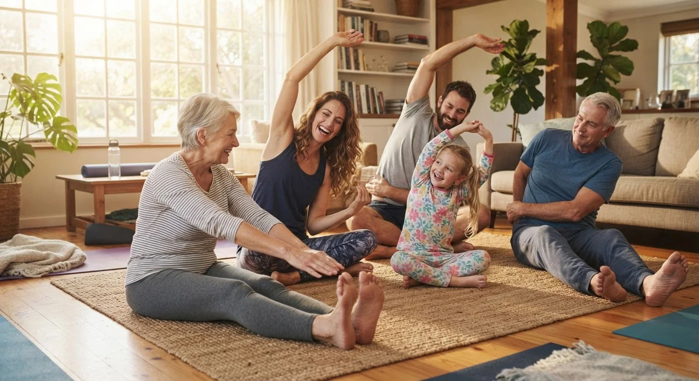 Stretching Routines the Whole Family Can Do Before Breakfast