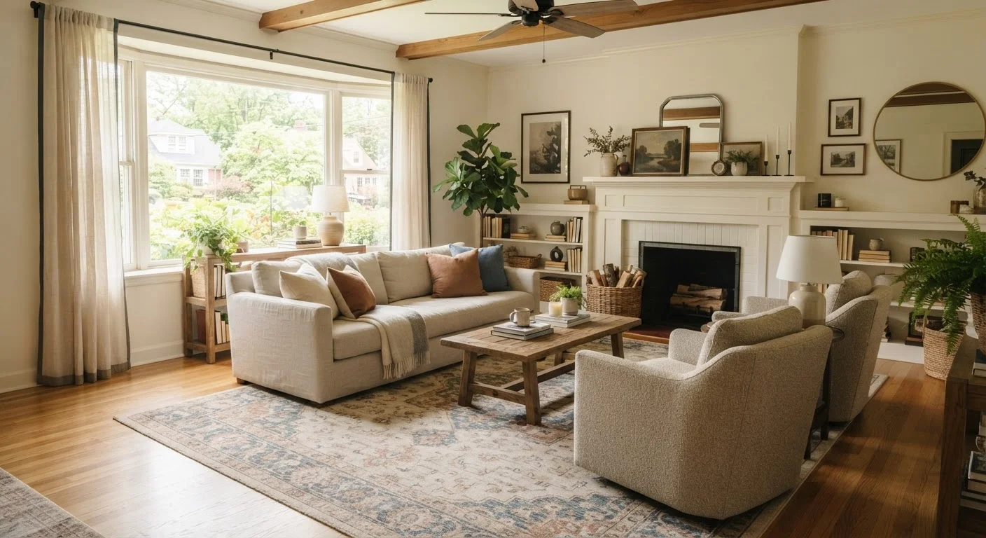 Rearranging Furniture to Transform a Room Without Spending Anything